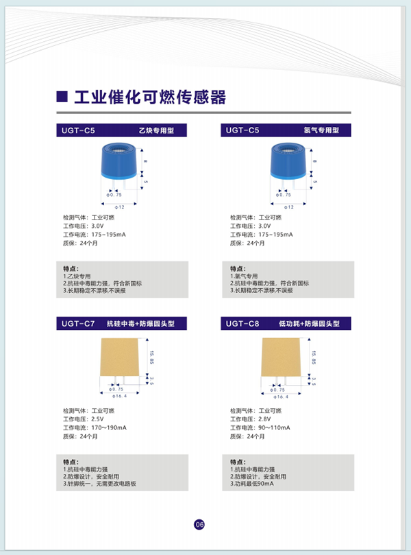 可燃氣體傳感器產(chǎn)品大全