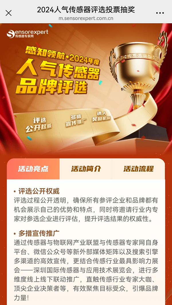 感知領(lǐng)航2024年度最具人氣品牌獎